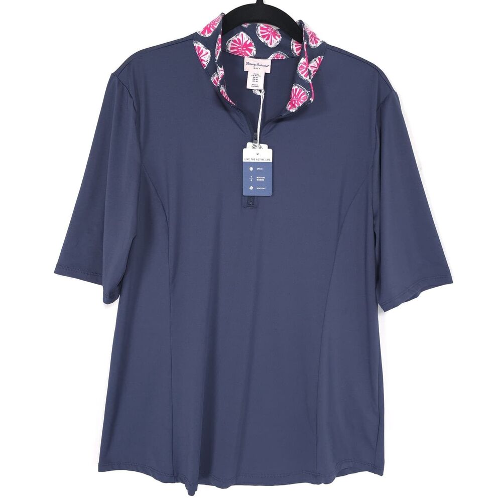 TOMMY BAHAMA GOLF Womens New‎ Top Blouse XL Pullover UPF 50 Quick Dry